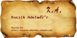 Kuczik Adelmár névjegykártya